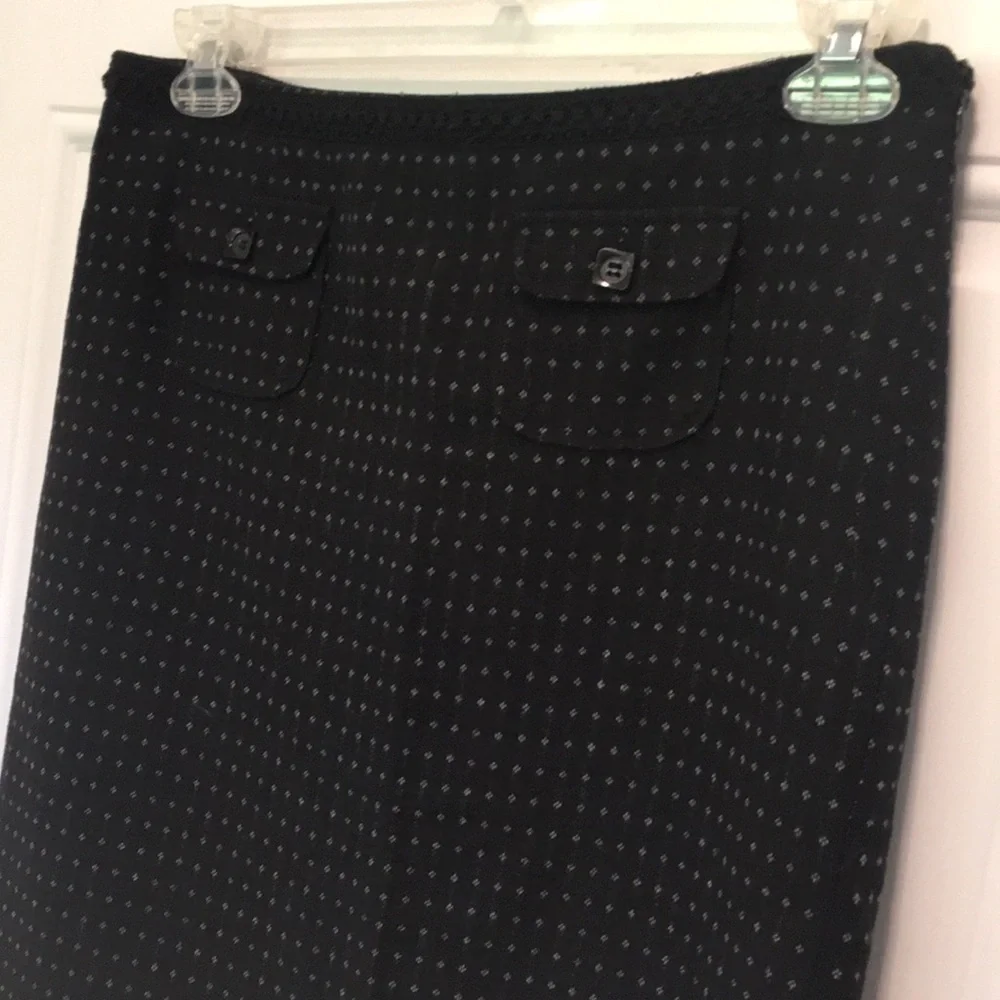 Willi Smith Polka dot Lined Pencil Skirt